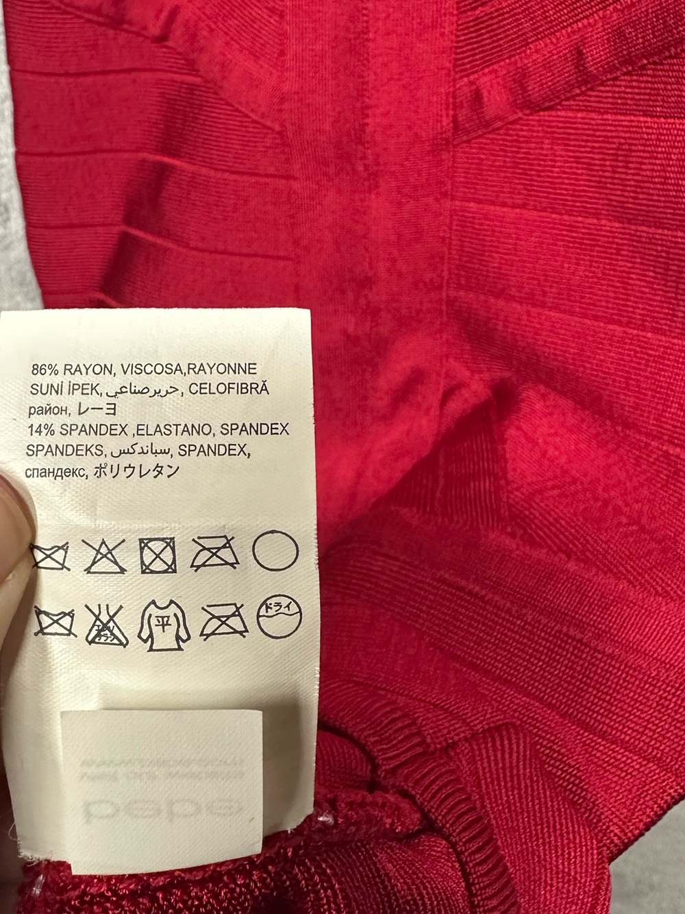 Bebe Y2K Red Bandage Bodycon Dress Strappy Cutout Back Mini Clubwear Going Out - Picture 5 of 9